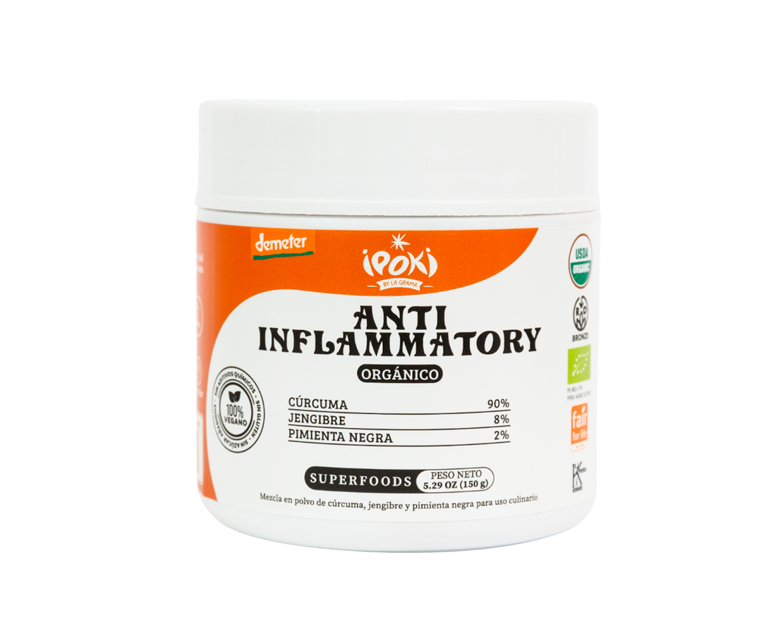 Antiinflammatory Ipoki – Cúrcuma, jengibre y pimienta negra.